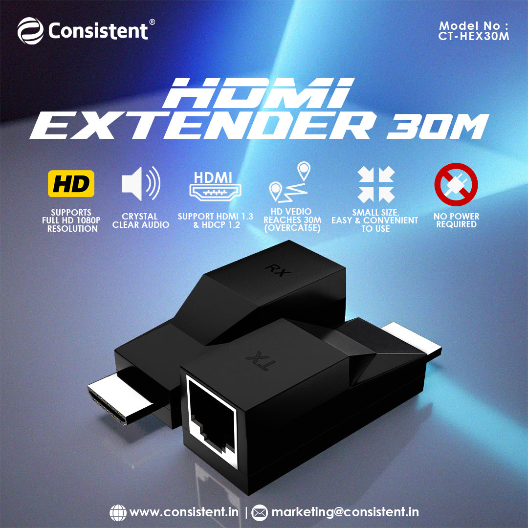 CONSISTENT HDMI EXTENDER 3OM (СТ-НЕX30M)