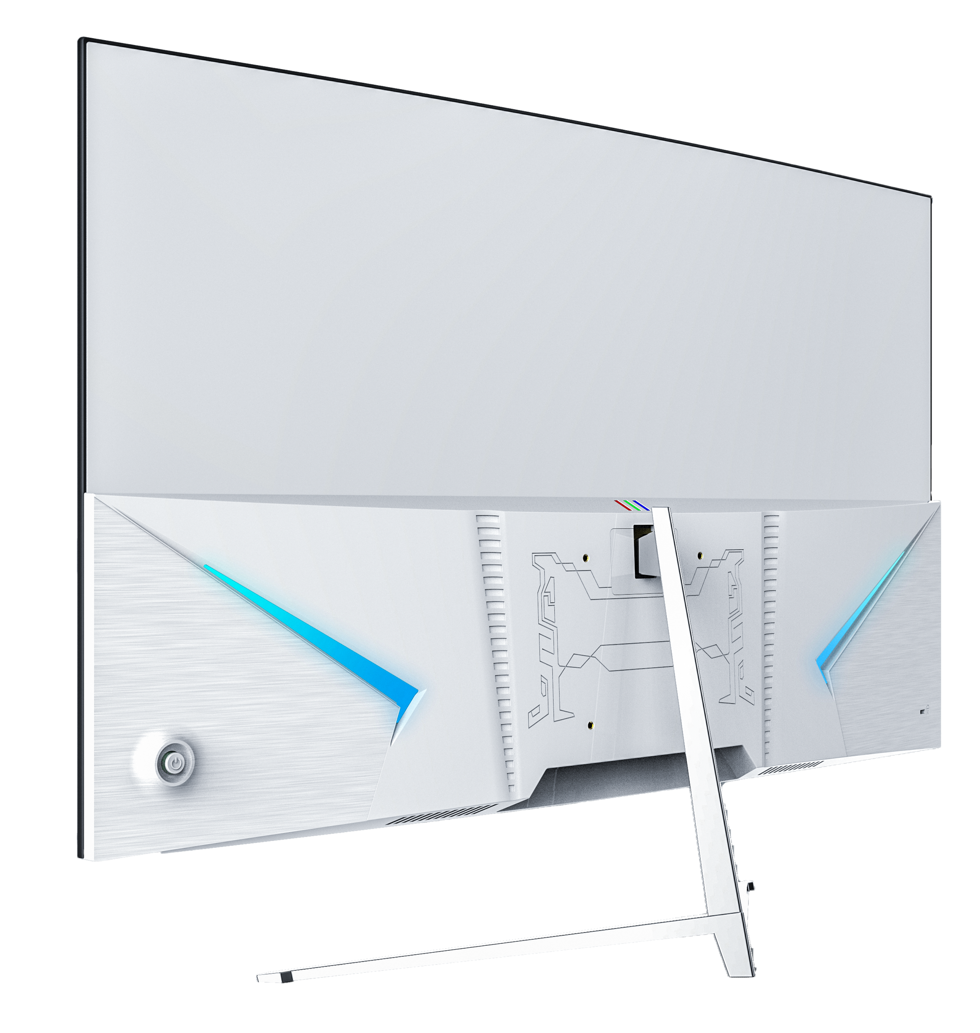 Consistent 32-inch curved LED monitor with 1920x1080 resolution, HDMI, VGA, and earphone port, wide viewing angles.