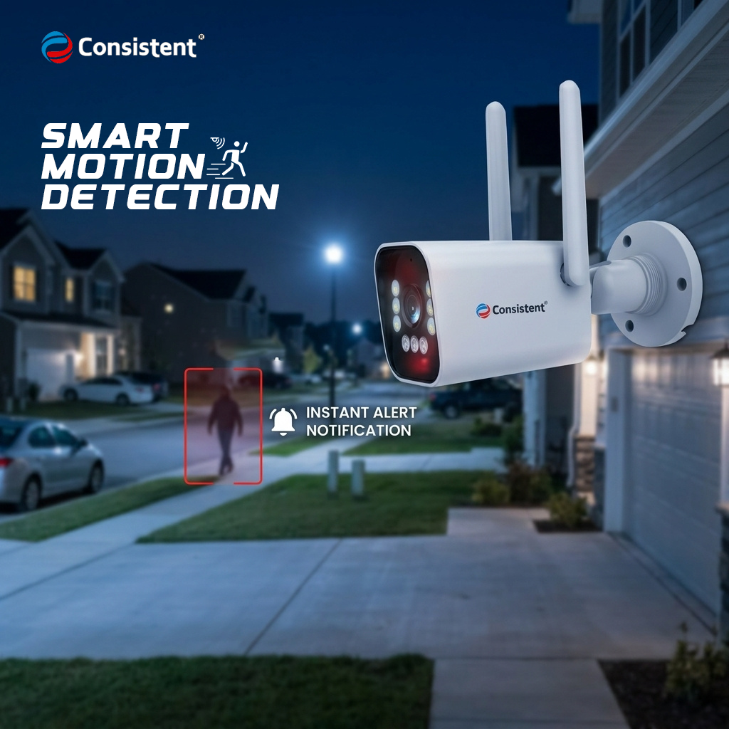 Consistent 3MP Smart Wi-Fi Bullet Camera CEYE Series | IP66 Outdoor Security Camera | Human Detection | CT-CM-BW3M