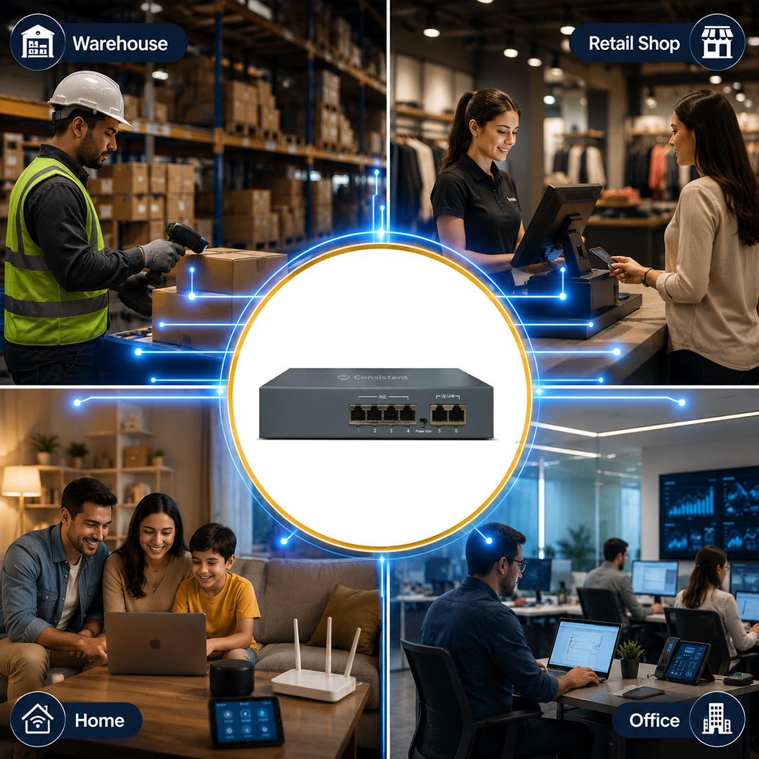 Consistent POE Switch 4CH Gold (C-4P-2UE-G)
