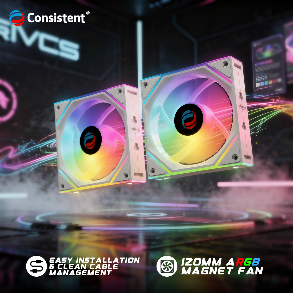Consistent CoolWave ARGB Magnet Fan 120mm (CTAMA101)