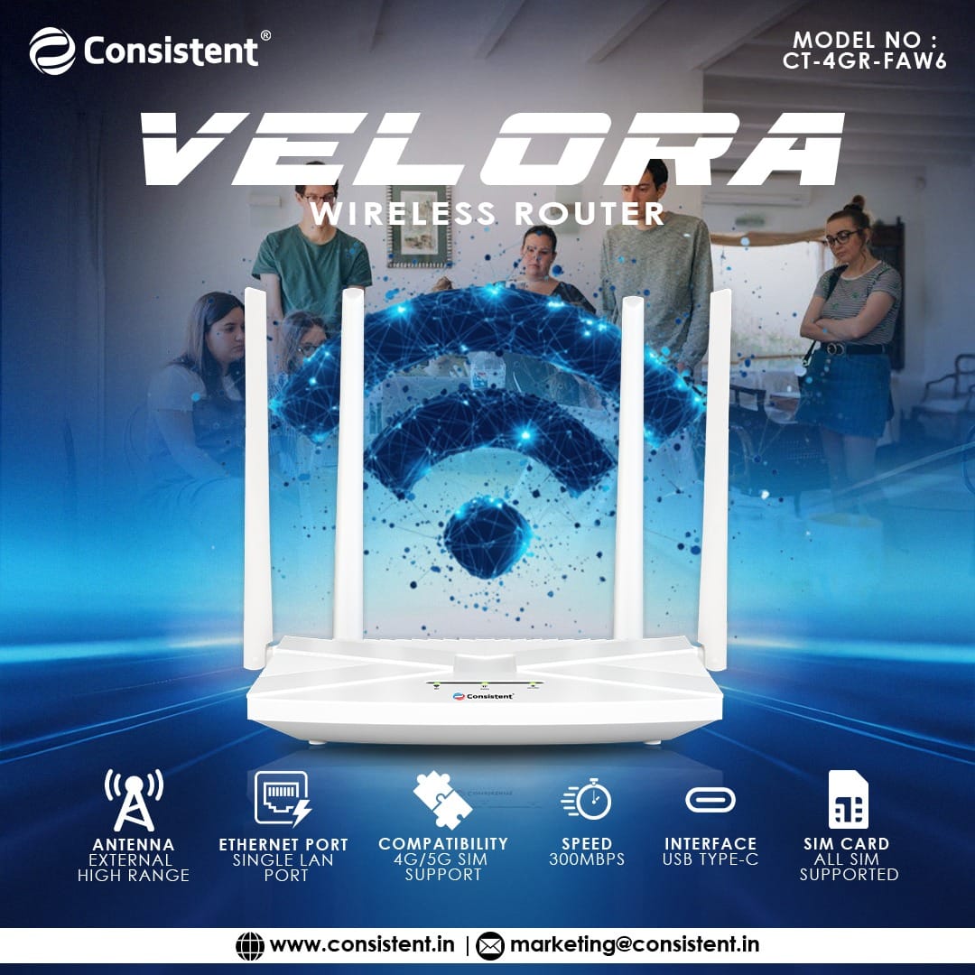 Consistent Velora Wireless Router (CT-4GR-FAW6)