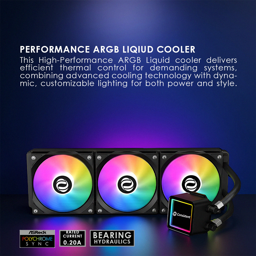 Consistent HydroCool ARGB AIO Liquid Cooler 360mm (CTLCC30)