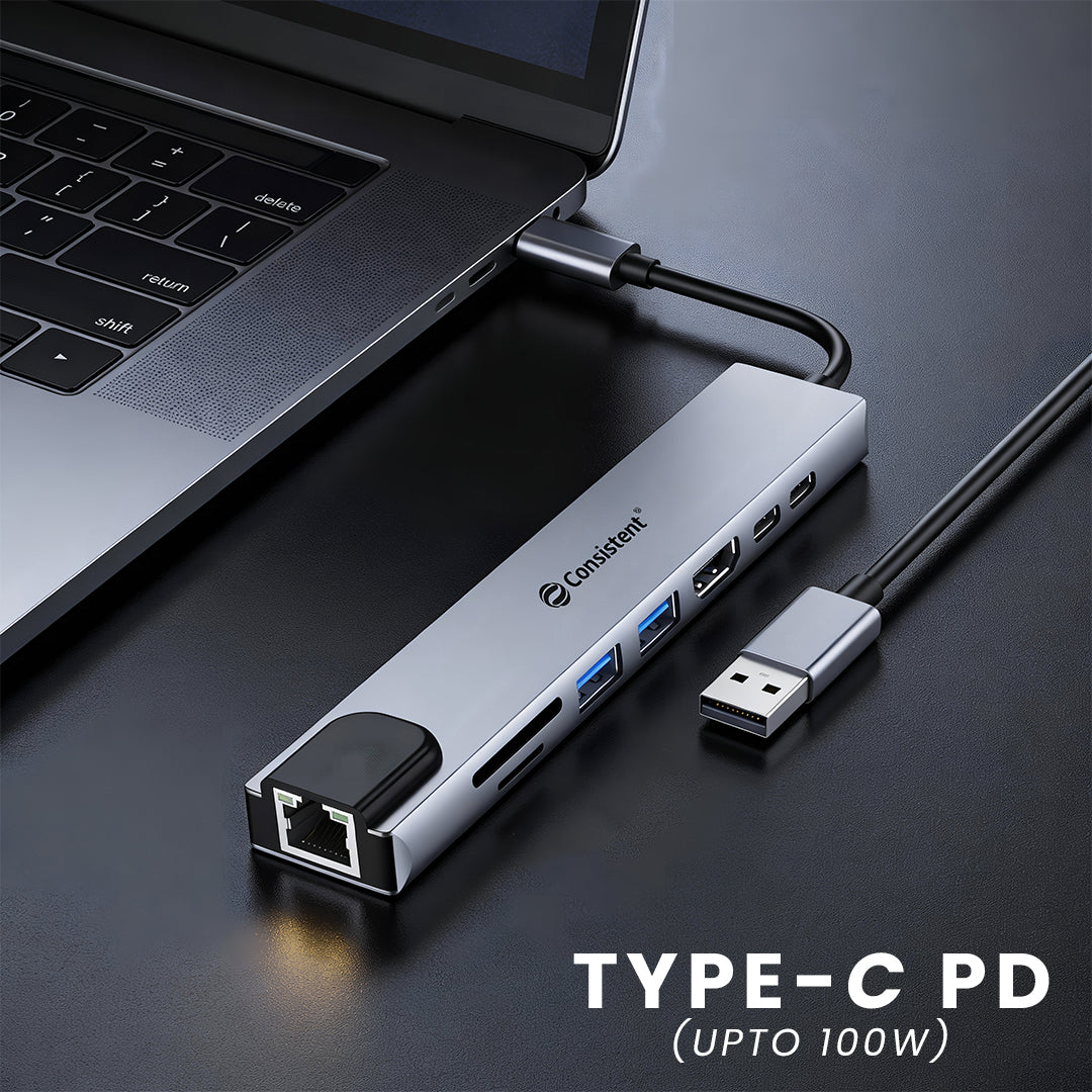 Consistent 8-in-1 Type-C Docks DOCKLET( CTUD1081C)