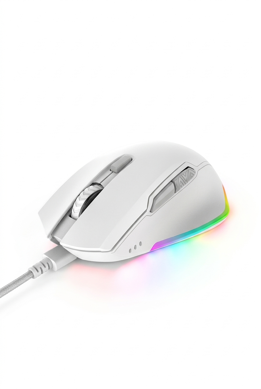 Consistent Eclipse Wired Gaming Mouse White (CTGM1153)