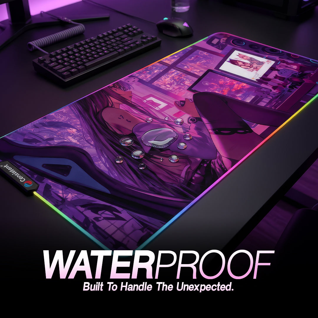Consistent FLORA RGB Gaming Mouse Pad with LED Lighting, CTMPR50