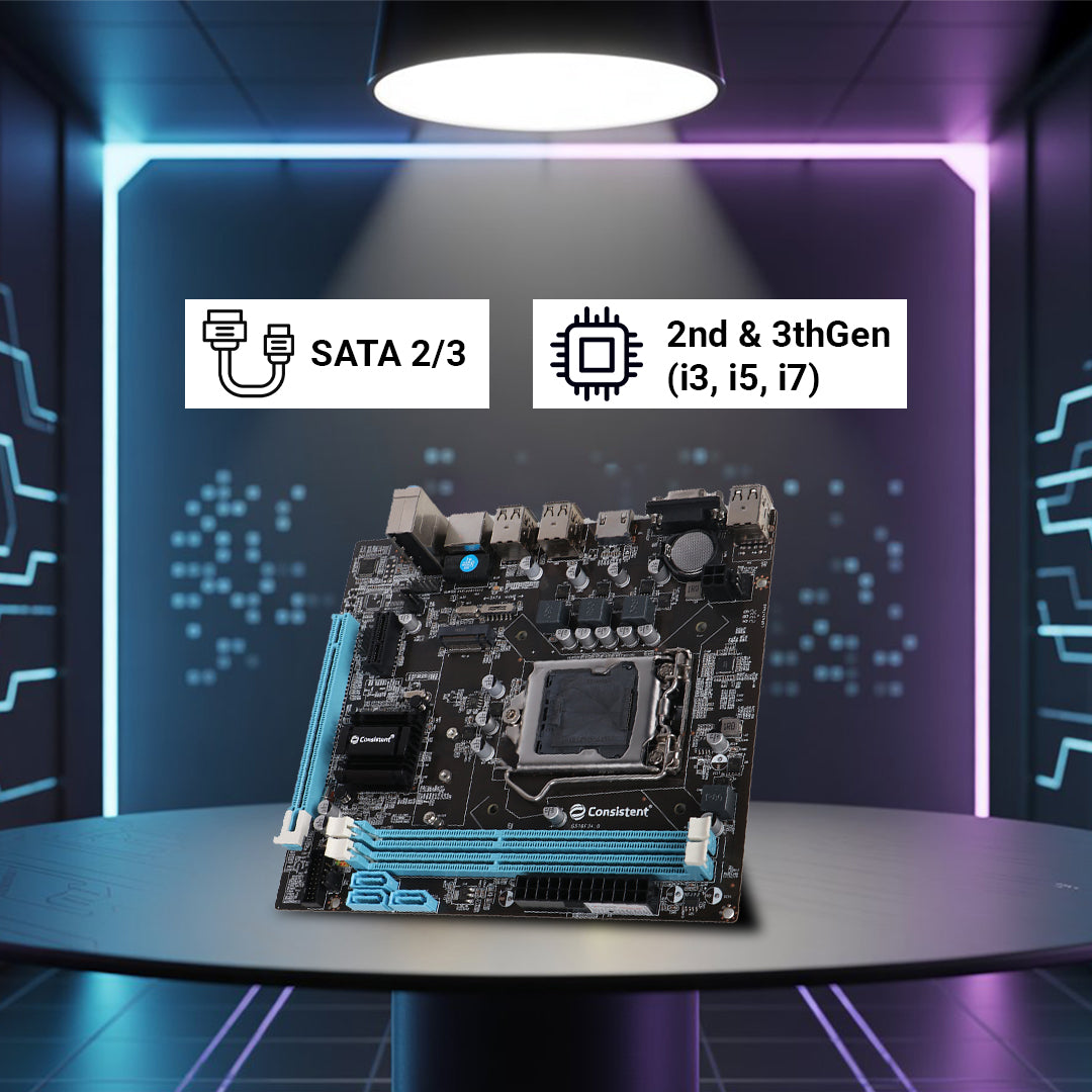 Consistent Motherboard CMB H61 With NVME/NGFF- M.2 slot , 3 years Warranty