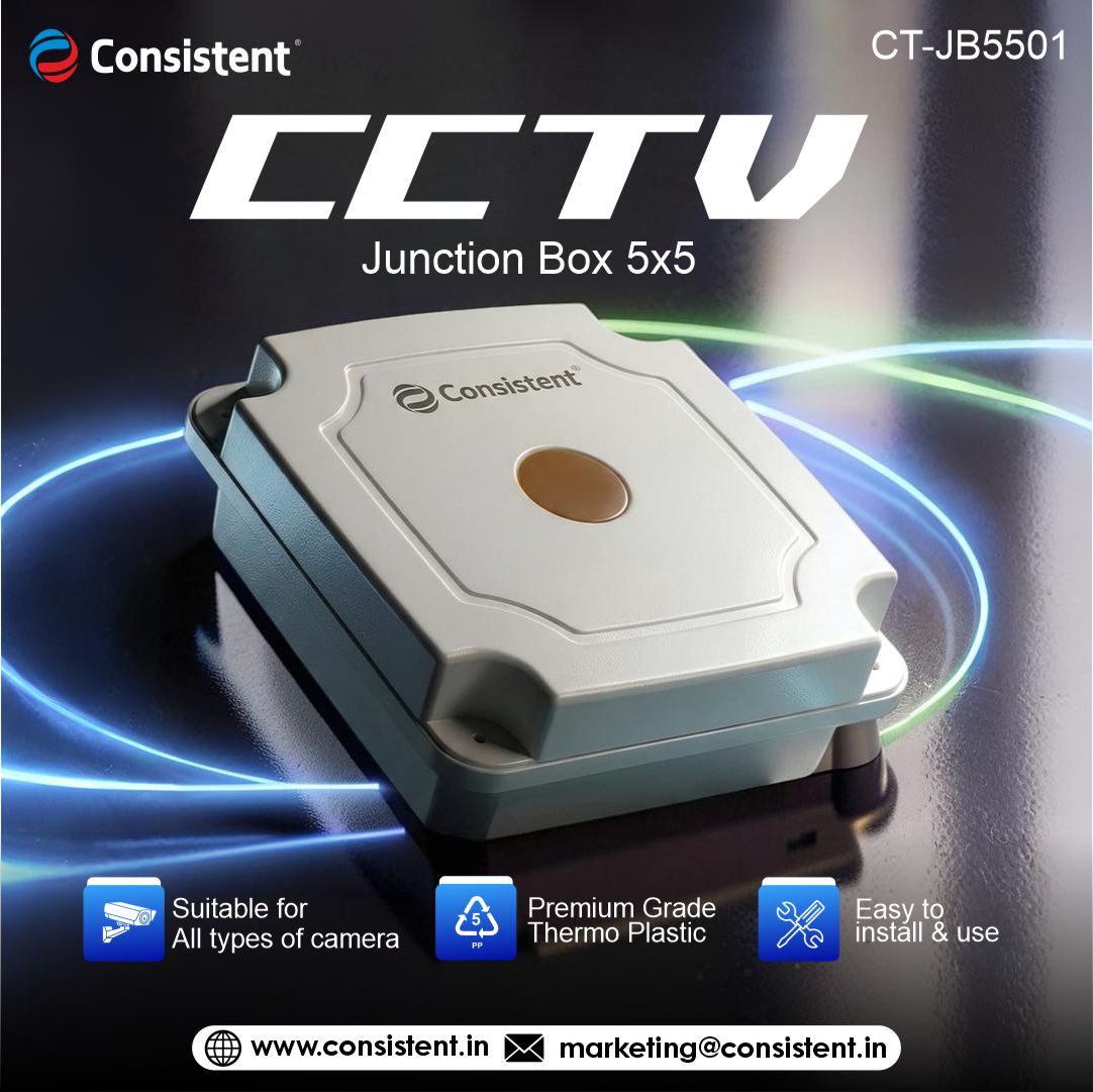 Consistent CCTV Junction Box 5×5 – CT-JB5501