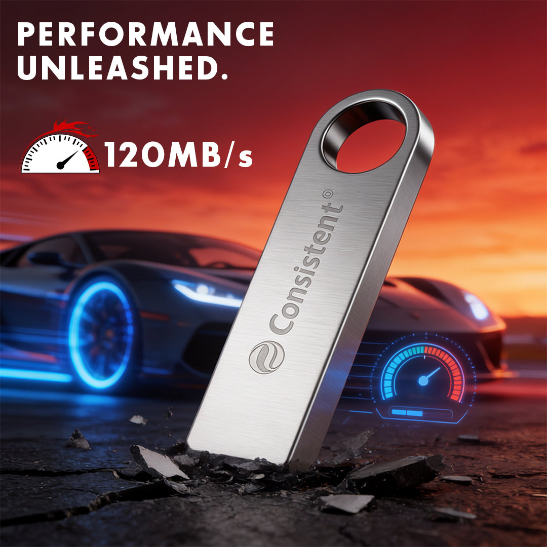 Consistent 3.0 Luminous USB pen drive 32GB with a sleek design and luminous feature, shown in the image.