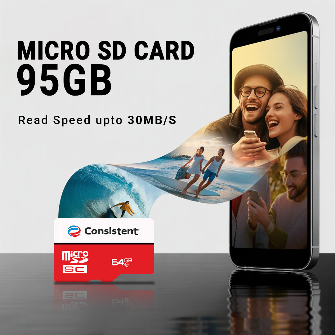 Consistent Surveillance Micro SD Card 64Gb 5 Year High Performance Warranty.