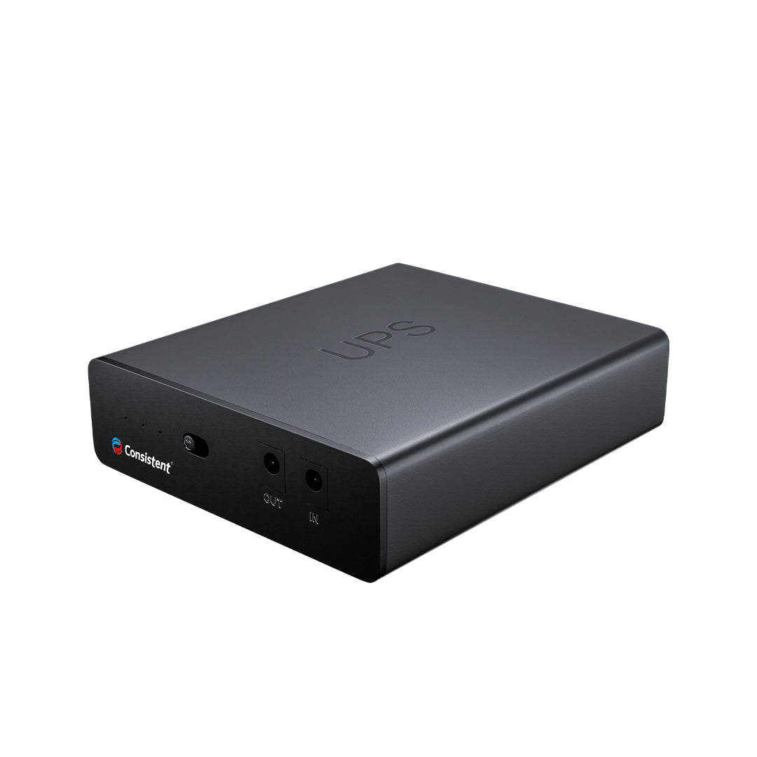 Consistent CCTV Mini-UPS for WiFi Router Broadband Modem | Supports 12V-2A Routers. Backup Upto 3 Hours | WiFi Router UPS Power Backup During Power Cuts| Current Surge & Deep Discharge Protection