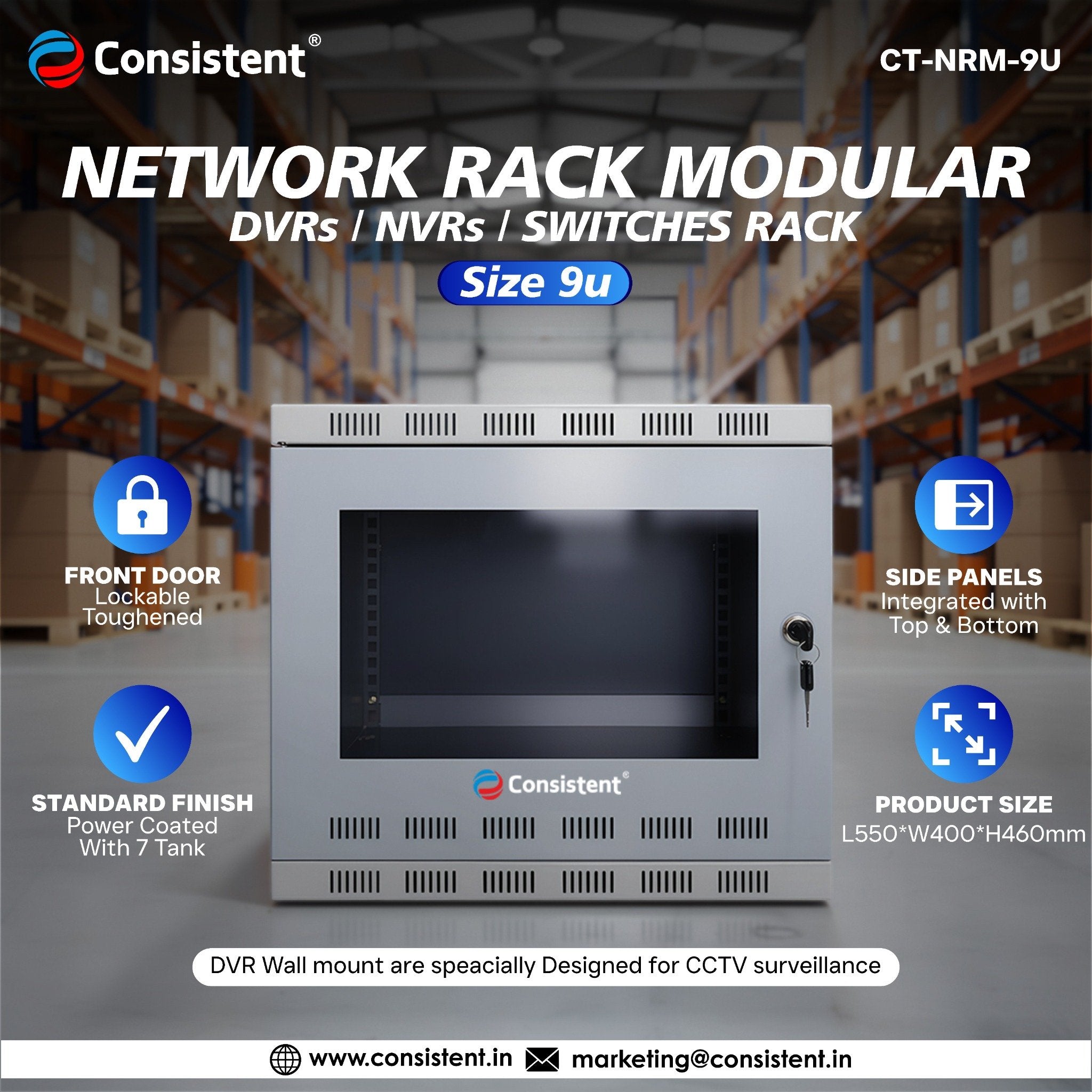 Consistent Network Rack Modular (CT-NRM-9U)