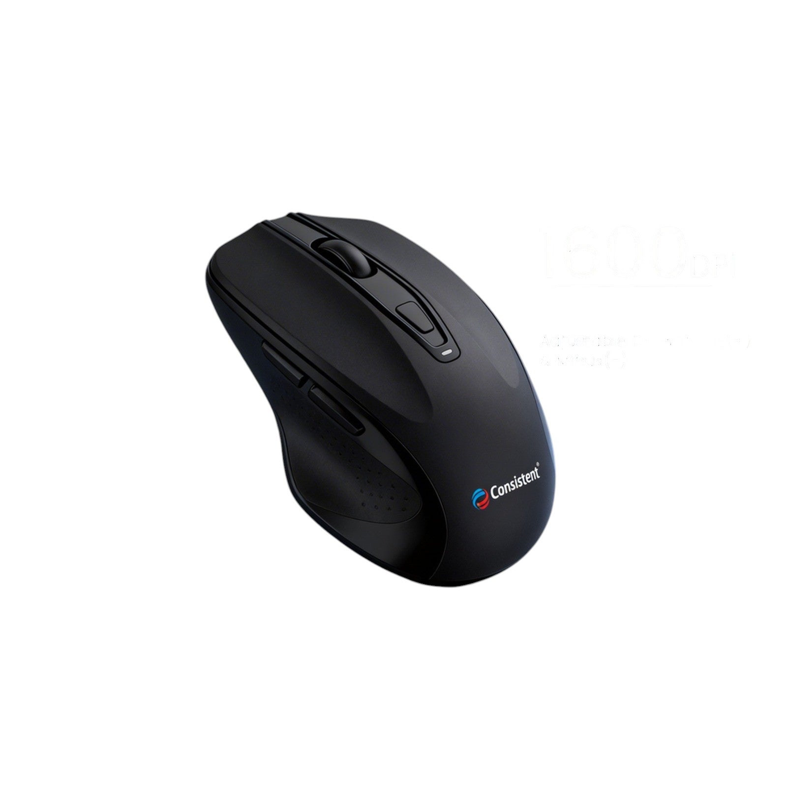Consistent Orbit BT + 2.4GHz Rechargeable Wireless Mouse (CTMOB502) Black