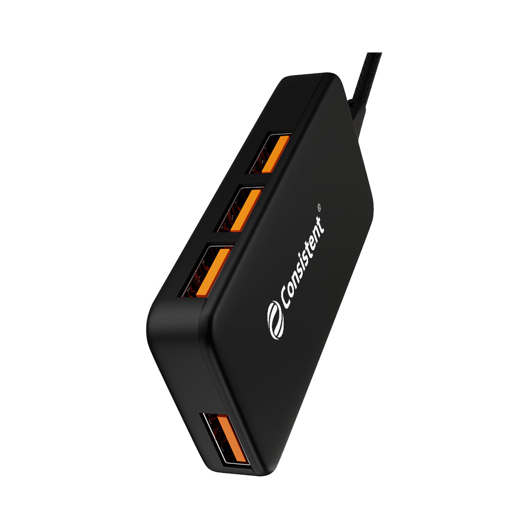 Consistent 4-Port USB 2.0 Hub (CT-UH204)