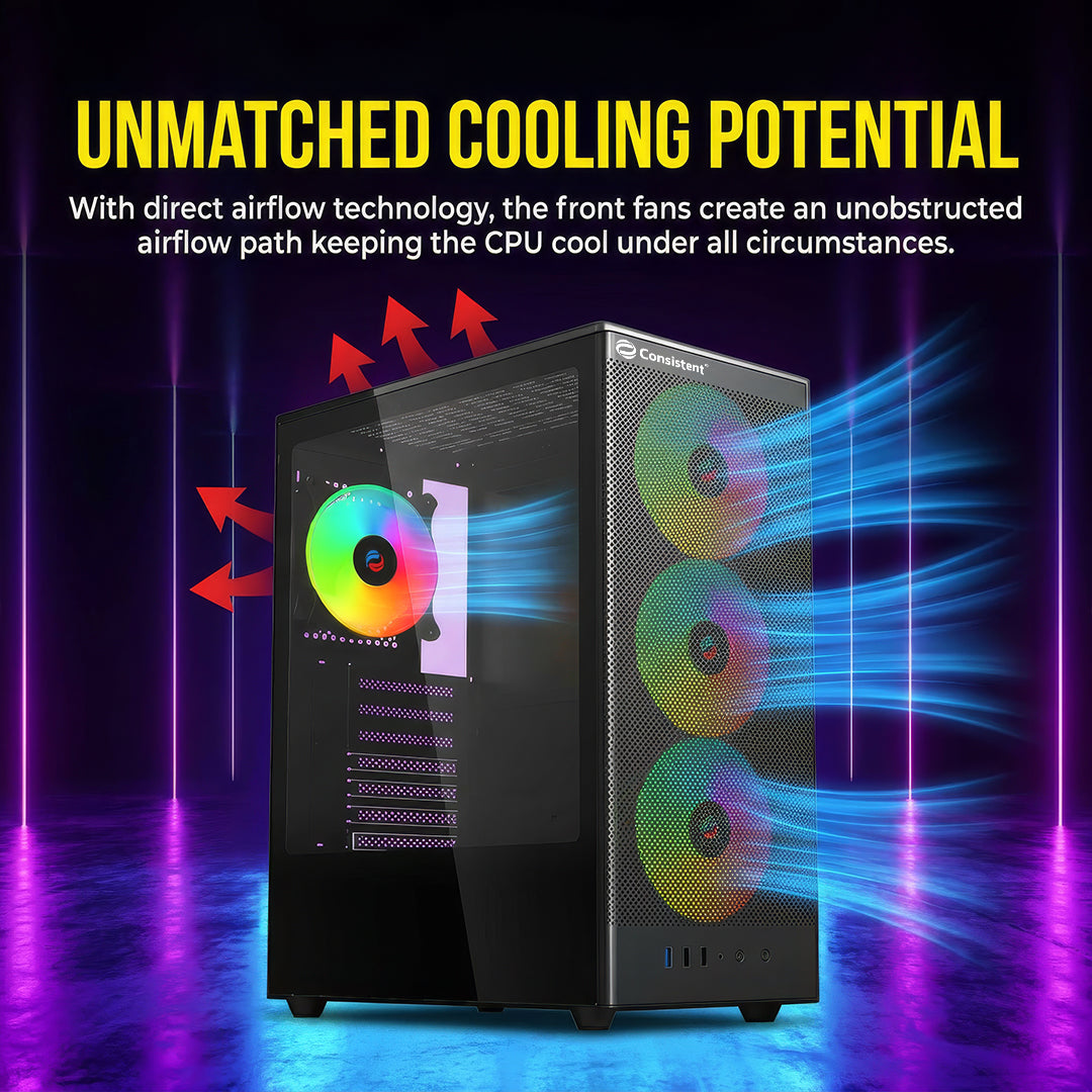 Consistent STRIKER Gaming Computer Case BLACK (CIG2015)