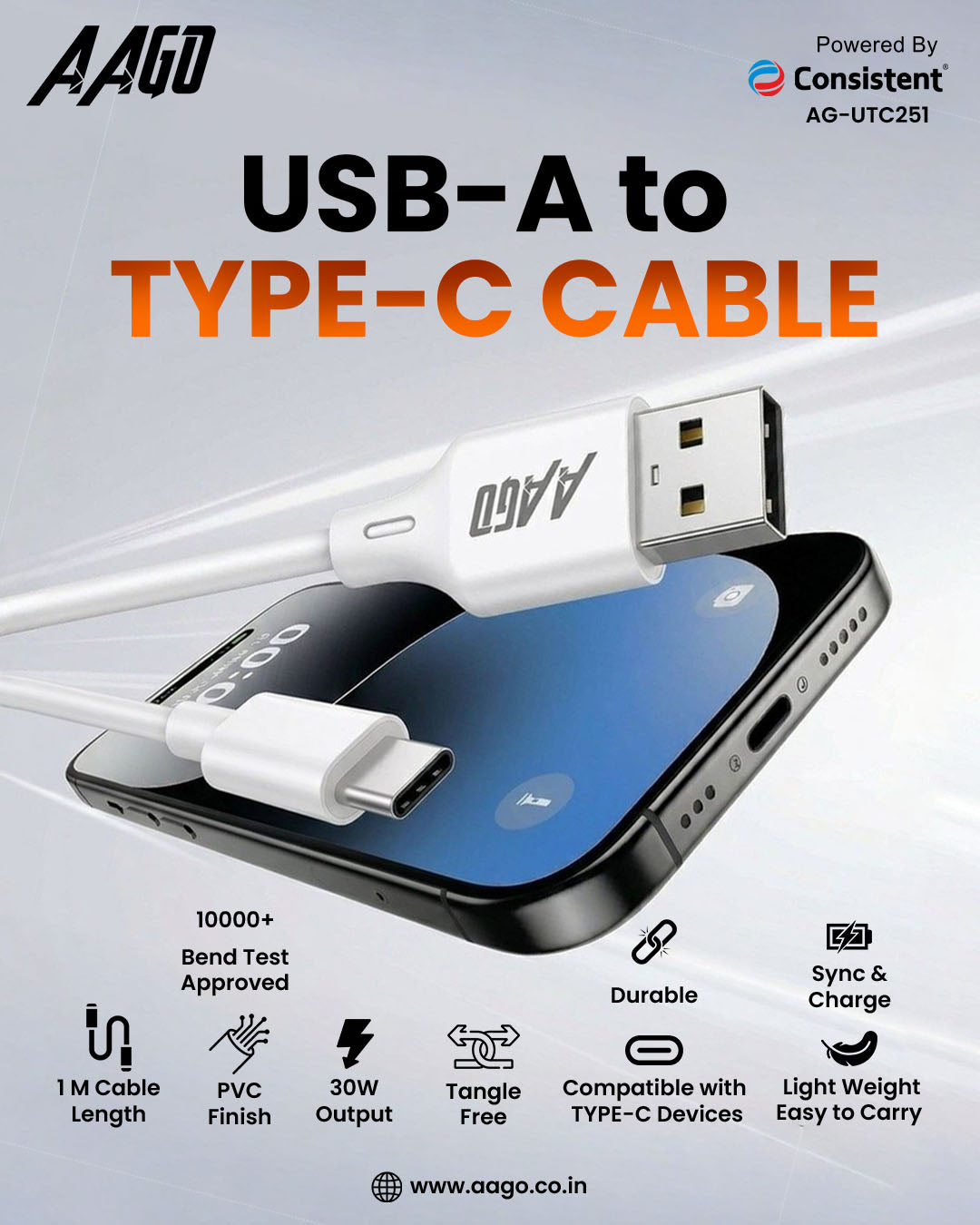 AAGO Charging Cable (AG-UTC251)
