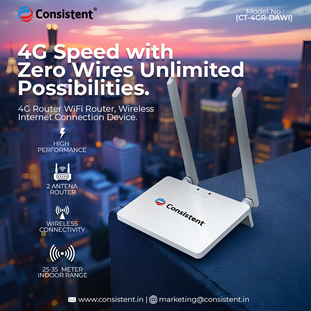 4G Router (CT-4GR-DAWI) WiFi Router, Wireless Internet Connection Devi ...